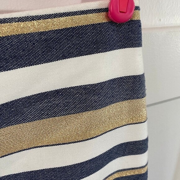 J.Crew Shiny Striped Mini Skirt - Picture 3 of 8